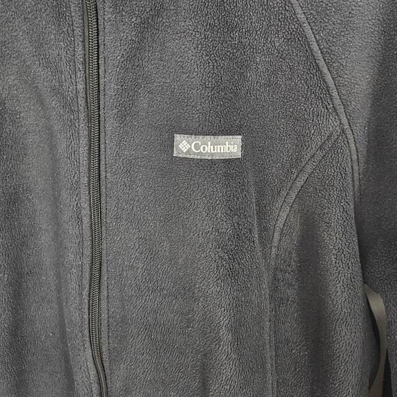 Columbia Black Benton Springs Full Zip Long Sleeve Outdoor Fleece Jacket Plus 2X - Picture 3 of 8